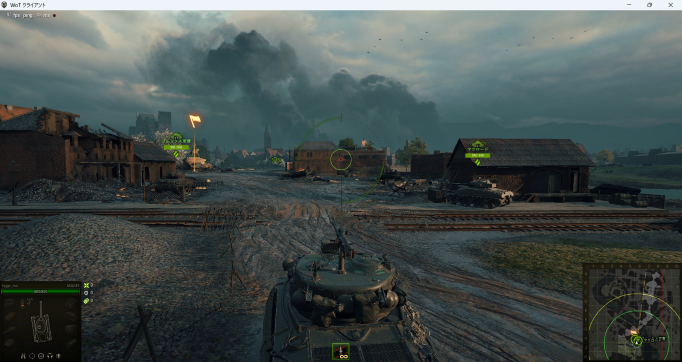 戦車を移動操作する